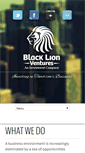 Mobile Screenshot of blacklionventures.com